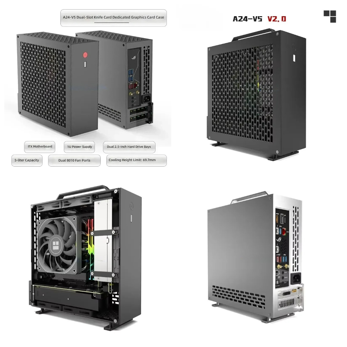 Pc Chassis - เคส ITX ขนาด 1U รุ่น 5