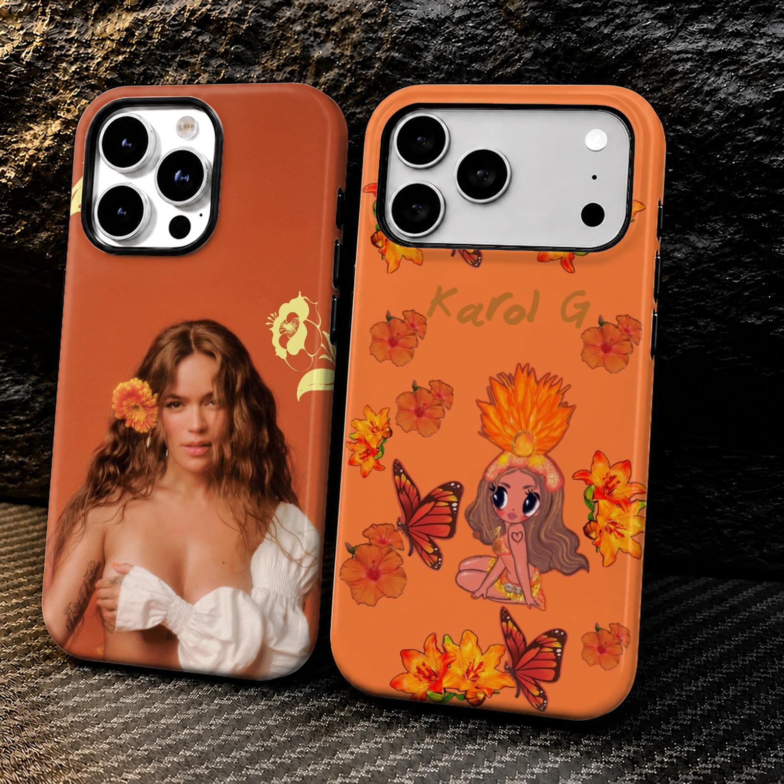 Computer Case - เคสโทรศัพท์ลายอัลบั้มนักร้อง K-Karol G สำหรับ iPhone 18