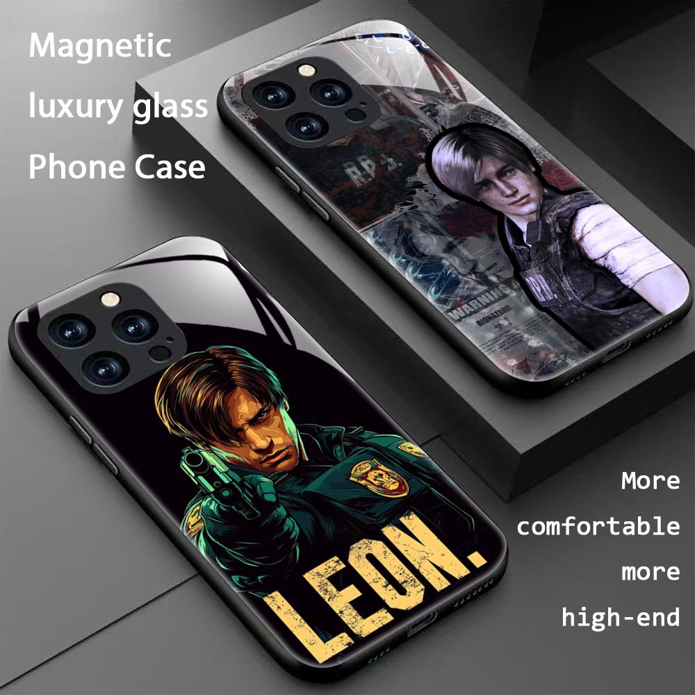 Mini Pc Case - เคสโทรศัพท์ลายเกม Resident Evil รุ่น Hot Leon
