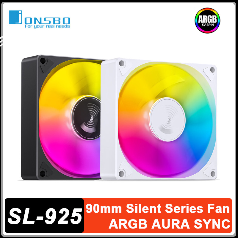 Case Fan Controller - JONSBO SL-925 ARGB พัดลมระบายความร้อน 92 มม.อุณหภูมิอัจฉริยะควบคุม