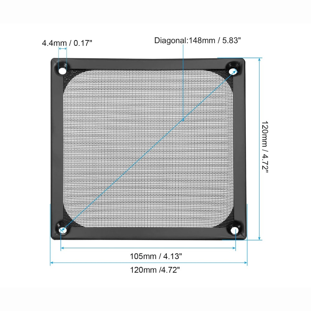 ฝาครอบตาข่ายป้องกันสนิม ตัวกรอ - Dust Filter Pc บทวิจารณ์และราคา