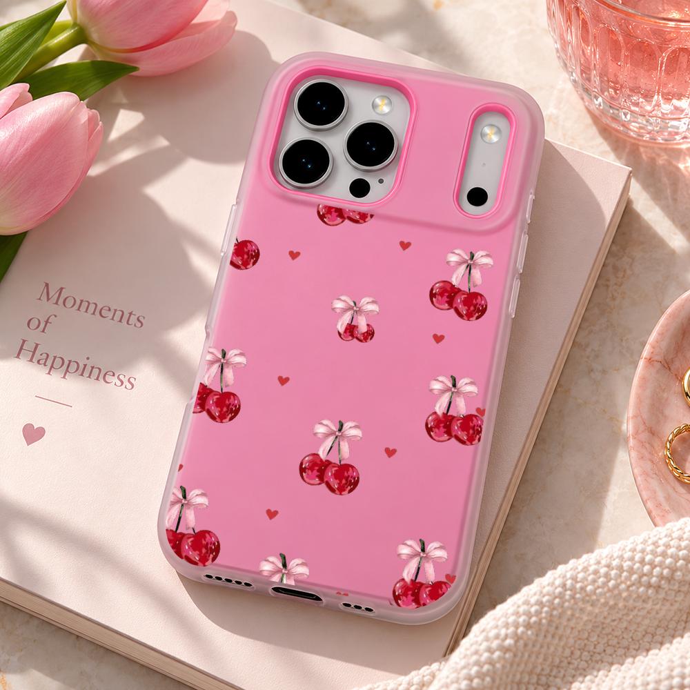 เคสโทรศัพท์ลายโบว์หัวใจสีชมพูน - Matte Pc Case บทวิจารณ์และราคา